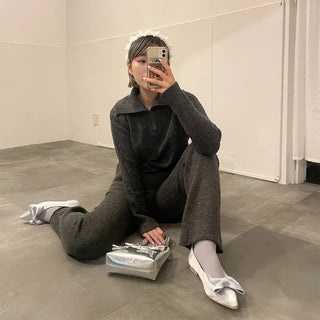Big Ribbon Flat Shoes