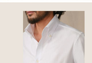 [CULTUM] Italian Pointed Collar Button-Down Shirt