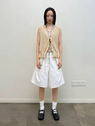 NEVERSEEZ Texture Knitted Vest