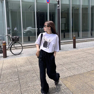 Striped Banding Pants