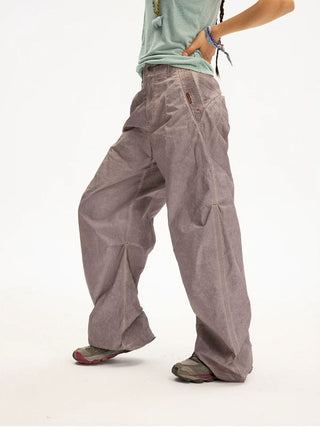 [Monterest] UPF50+ Washed Pleated Wide Pants