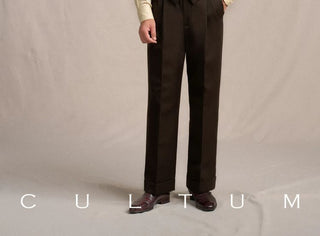 [CULTUM] 1930s Wool Blend Twill 4-Pocket Vest