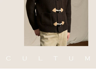[CULTUM] Merino Wool Ivy Style Toggle Cardigan