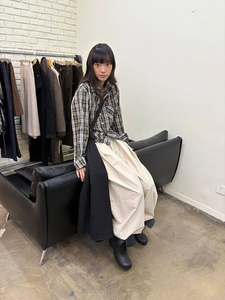 [NeverSeez] Plaid Cotton Shirt