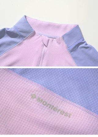 [Monterest] Half-Zip Slim Fit UV Protection Top