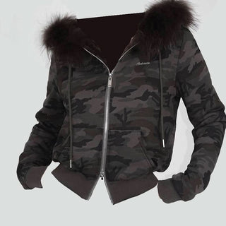 Hoodie long sleeve fluffy zip-up coat top