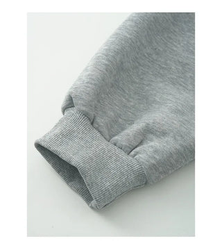 Lettering Two-Tone Hooded T-Shirt