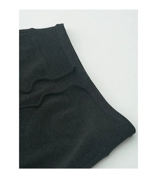 (2 colors) String Slit Knit Long Skirt