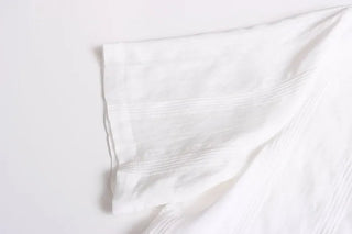 Draped short-sleeved shirt
