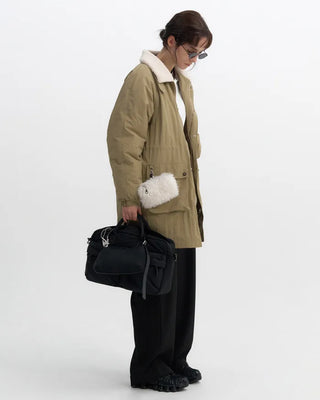 [7th Re-release] (ORIGINAL) Middle Multi-Pocket Crossbody Bag (black)