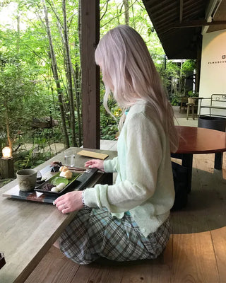 See-through cardigan