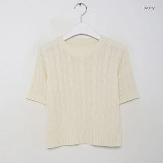 Cable sweater