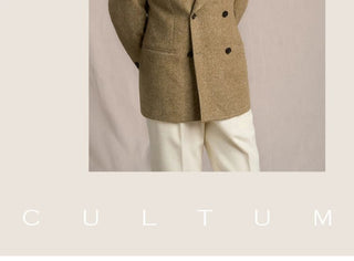 [CULTUM] 1930s Wool Blend Peak Lapel Blazer