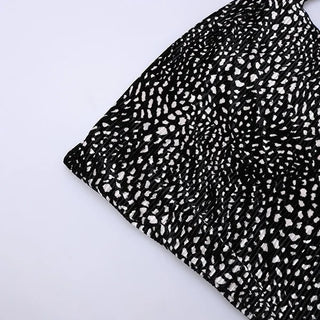 Leopard velvet bag