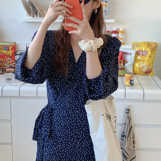 Polka Dot Wrap Dress