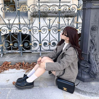 Basic check jacket