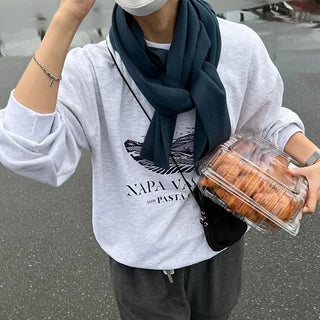 Knitted mini scarf
