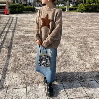 Star pattern sweater