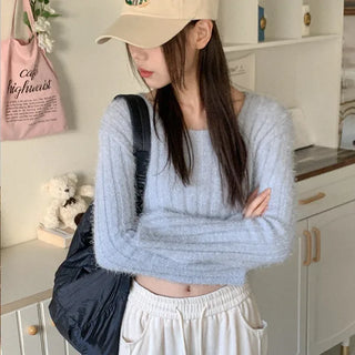 [6 colors] Ribbed Pine Needle Pattern Knit