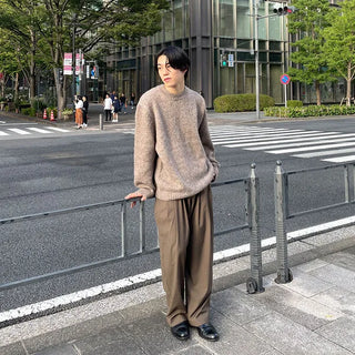 Wool round knit