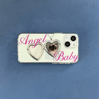 WHITE FLORAL SILVER EPOXY CASE