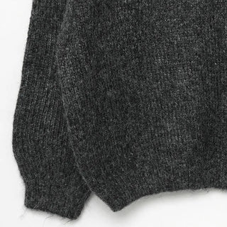 Wool-blend color round knit