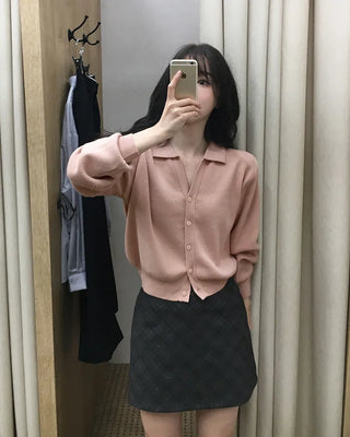 (7 colors) Color Cardigan