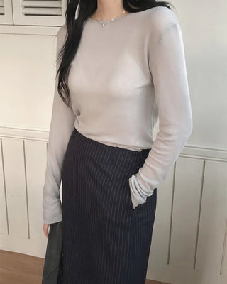 Classic striped border skirt