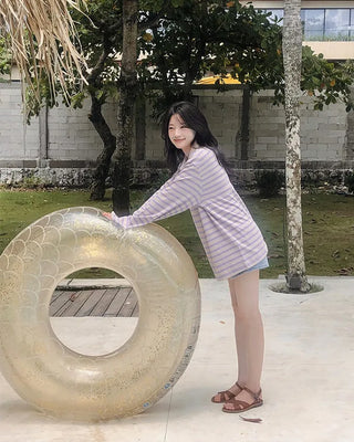 Striped rugby shirt
