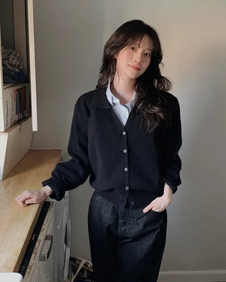 (7 colors) Color Cardigan