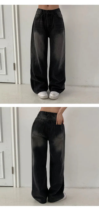 4-Season Sole Wide Denim Pants - 4 Colors
