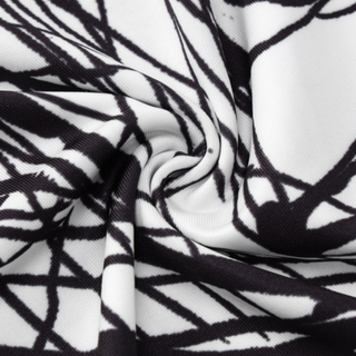 Print contrast backless tube midi dress