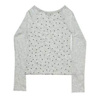 (3 colors) Polka Dot Raglan Sleeve T-Shirt