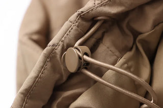 Wide Collar Diamond Quilted Jacket