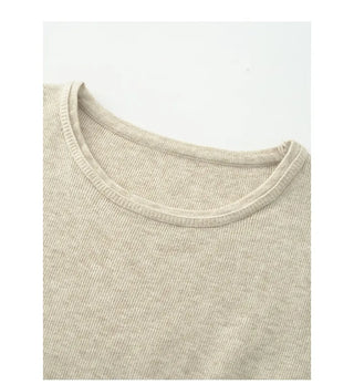 Round neck basic knit