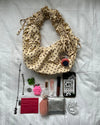 Dot Drawstring Shoulder Bag