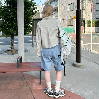 Casual zippered backpack