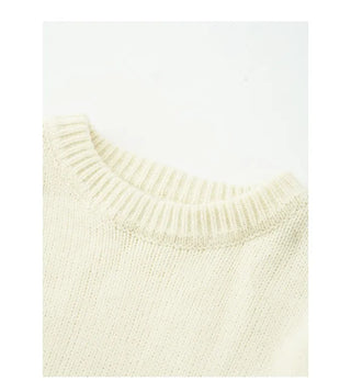 Round neck oversized knit