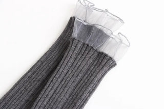 (3 colors) Layered Rib Knit