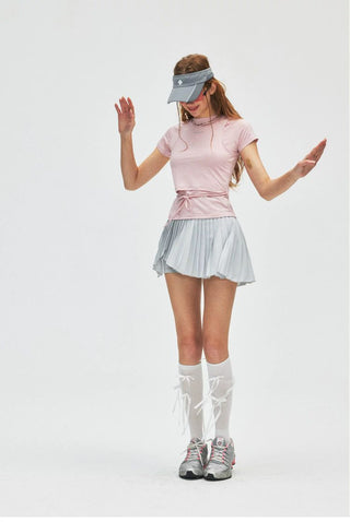 [Monterest] Asymmetric Pleated Tennis Skirt