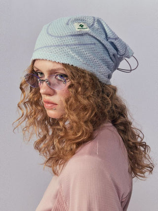 [Monterest] Fleece Beanie with Dual Track Drawstring