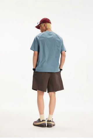 [Monterest] Water Repellent Contrast Stitch Shorts