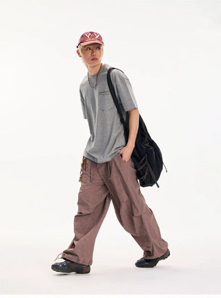 [Monterest] Speckled Yarn Workwear Pocket Tee
