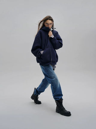 [MASONPRINCE] Dome Silhouette Air Layer Sweatsuit