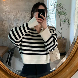 Basil striped color knit