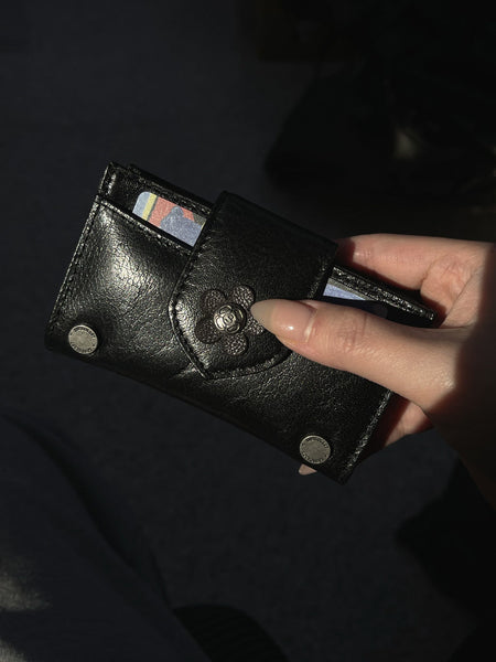 Fleur Card Wallet (All Chocolate)
