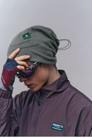 [Monterest] Fleece Beanie with Dual Track Drawstring