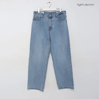 Wide denim pants