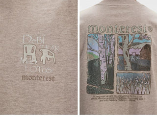 [Monterest] Washed Forest Print Relaxed Fit Tee