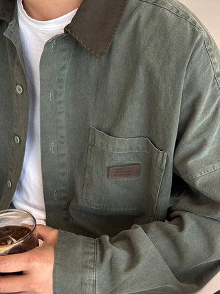 Slow Pigment Crop Work Shirt